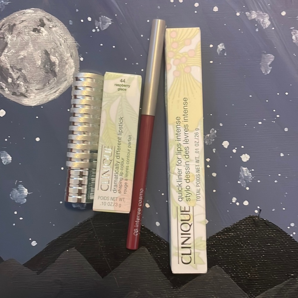 🆕 Clinique LIP DUO: Intense Cosmo Liner and Raspberry Glacé